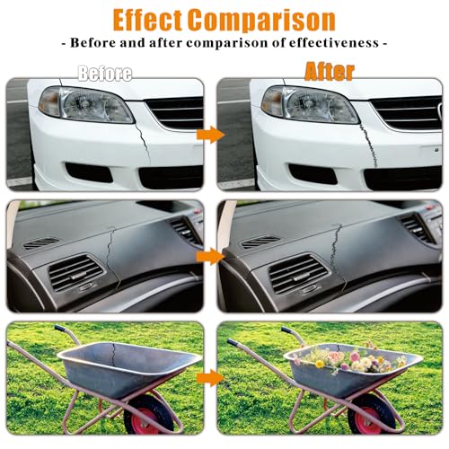 3000PCS Plastic Bumper Repair Kit - 6 Types Hot Stapler Staples 0.6丨0.8mm for Plastic Welding Projects