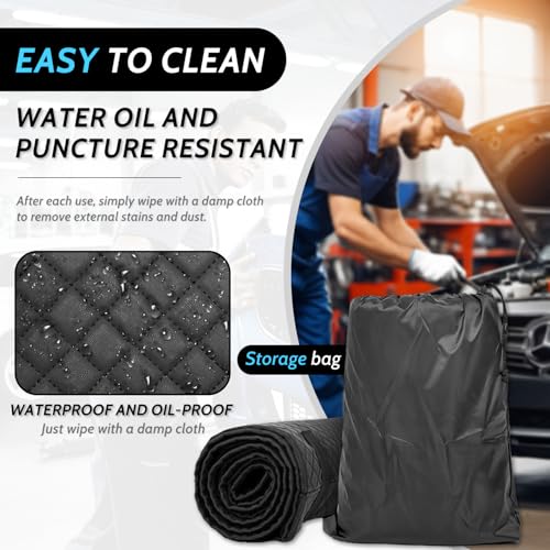 Upgraded Rolling Creeper Mat with Zipper, Magical Creeper Rolling Mat, 60''x28'' Portable Rolling Creeper, Perfect for Working Under Car,Special Roads,Self Driving,Long-Distance, Mechanic Repair Mat
