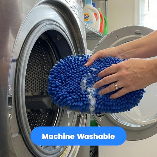 42" Car Wash Brush, Portable Car Wash Mop with Ultralight Telescopic Handle | Chenille Microfiber Car Wash Kit, Car-Safe Wash Mop with Long Handle for Cars, Caravans, Vans, Trucks, Boats & RVs