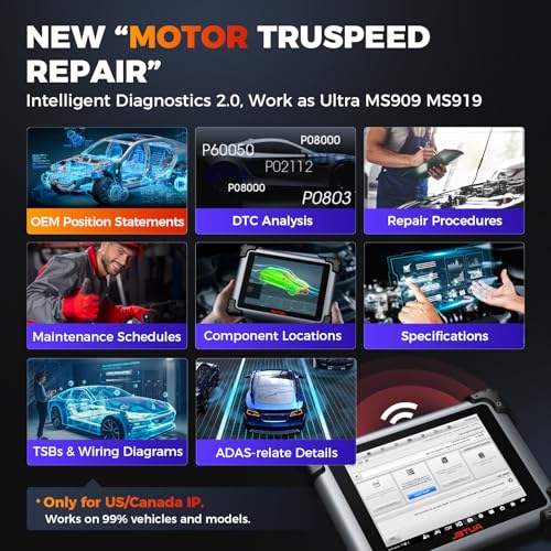 Autel MaxiSys Elite II PRO w/MV108S Scanner, 2-Year Free Update ($2590) | 2026 Elite 2 Pro w/ J2534 Programming & Coding as Ultra MS909 Up of MS908S PRO II MK908P, Motor TruSpeed, 3K+ Test, 45+ Reset