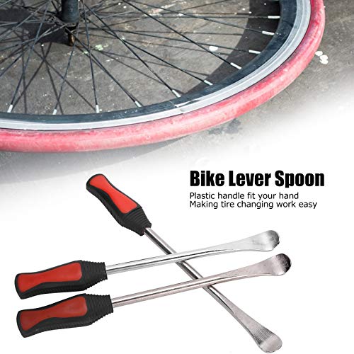 Yosoo Health Gear Tire Spoon Lever Set Stainless Steel, Motorcycle Bike Change Kit Remover Repair Tool for Tire Maintenance Use