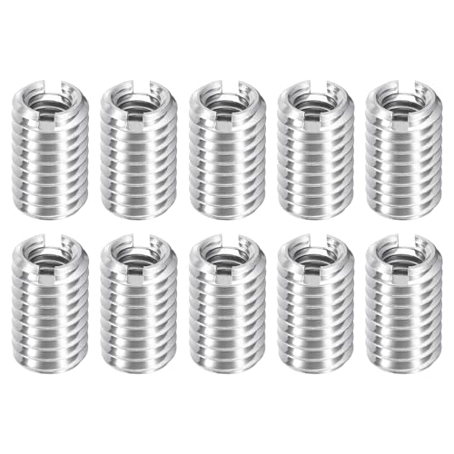 uxcell 10Pcs Threaded Inserts, M4-0.7x10 & M6-1x10 Stainless Steel 303 Screw Thread Sleeves Thread Repair Insert for Mechanical Equipment - size: M4-0.7x10 & M6-1x10mm