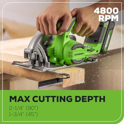 Greenworks 24V Cordless Power Tool 3pcs Combo Kit, Jig Saw with 4Ah USB Battery & Charger, Circular Saw (6-1/2") & Reciprocating Saw, Brushless Motors, 3000 SPM & 4800 RPM - size: 3PCS Combo Kits(Circular+Recip+Jig Saw)