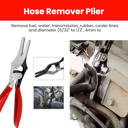 Sakerplus Professional Hose Clamp Kit, Pliers Set - Complete Fuel Line Tool Kit with Hose Removal Pliers & Clip Tools for Automotive Maintenance (4 in 1 Set) - style: 4 in 1 Set