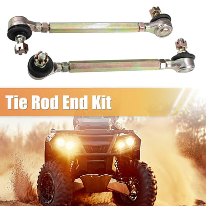 ACROPIX 13cm 5.11" Steering Tie Rod End Tie Rod Link Fit for 50cc 70cc 90cc 110cc 125cc 150cc ATV Quad Four Wheeler with Ball Joint Accessories - Pack of 2 - size: 130mm