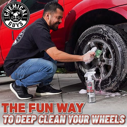 Chemical Guys, Decon Pro Iron Remover & Wheel Cleaner, Fallout Spray, 16 oz | Dissolves bonded iron, brake dust and fallout on wheels, calipers and paint, changing color as it works
