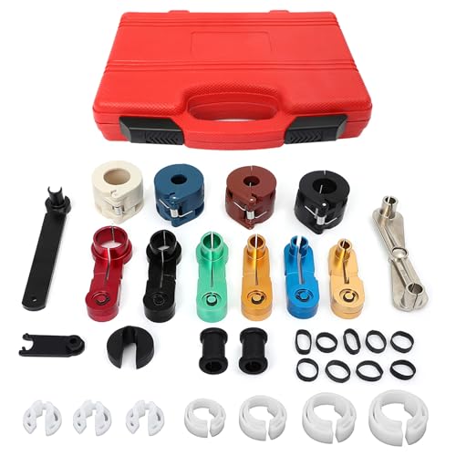 SCITOO Master Quick Disconnect Tool Set,Fuel Line Disconnect Tool Set Fit for A/C Fuel & Transmission Systems, Fuel Line Disconnect Tools for Mechanics Compatible with Ford Chevy GM More