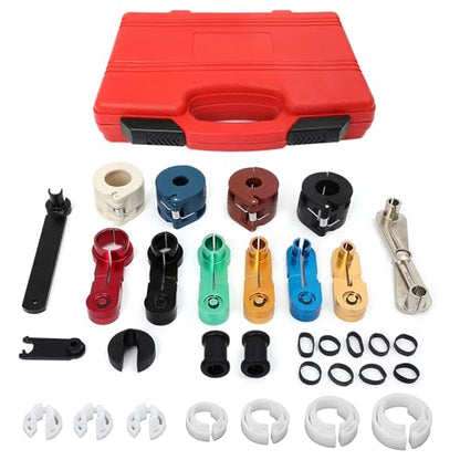 SCITOO Master Quick Disconnect Tool Set,Fuel Line Disconnect Tool Set Fit for A/C Fuel & Transmission Systems, Fuel Line Disconnect Tools for Mechanics Compatible with Ford Chevy GM More