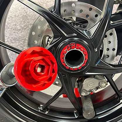(30mm+55mm) Front Rear Wheel Axle Nut Socket Tool for Ducati Motorcycle Panigale V4, Street fighter 1098, Monster 1200 (Black) - color: Black