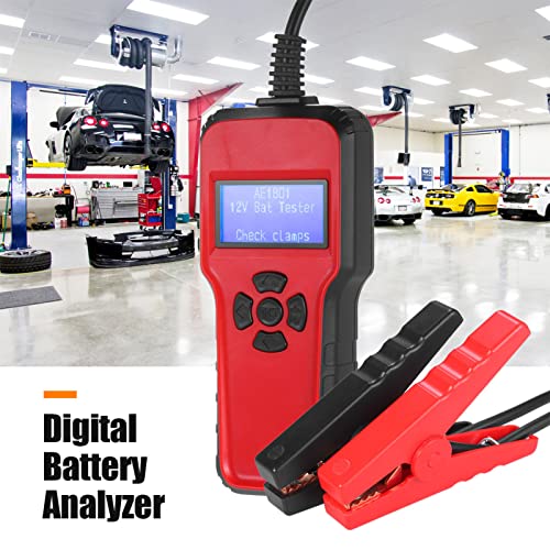 Car Battery Tester | 12V Digital Auto Battery Analyzer for Alternator & Cranking Test | Multi - Standard CCA, CA, BCI, MCA, SAE, GB, JIS, IEC, EN, DIN