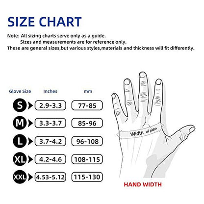 Wostar Nitrile Disposable Gloves Powder & Latex Free 4mil Touch Screen Disposable Non-Sterile Nitrile Exam Gloves - color: Black, size: Large (Pack of 200)