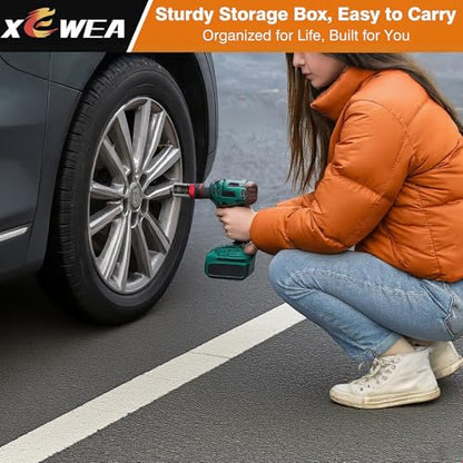 1/2 Inch Drive 7/8" x 15/16" Thin Wall Impact Flip Socket,XEWEA Lug Nut Impact Socket Set Double Ended Thin Wall Nut Sockets CR-MO Twist Removal Tool for Stripped Rusted Bolts - size: 22 mm x 24 mm