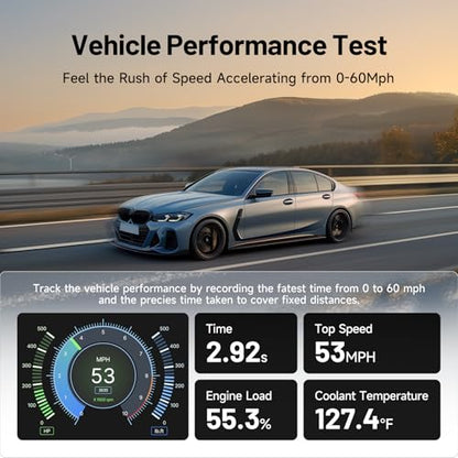 TOPDON Carpal OBD2 Scanner Bluetooth - Scanner for Car,Full Diagnostic Tool | AI-Assisted All System Diagnostic Tool for iOS & Android, Vehicle Health Check, 6 Reset Services, Smog Check, Repair Guide