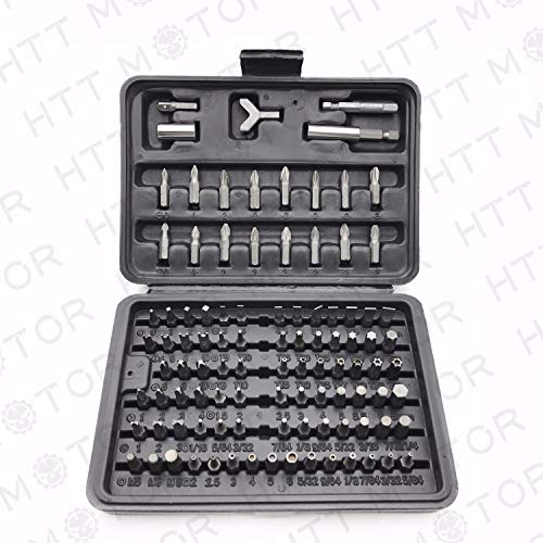 100 - Pcs 1/4 Torx Hex Torq Security Bit Set Tamper Proof Case Screwdriver - size: 100 Piece set