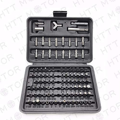100 - Pcs 1/4 Torx Hex Torq Security Bit Set Tamper Proof Case Screwdriver - size: 100 Piece set
