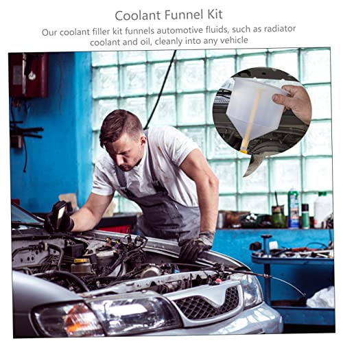 Zerodeko 1Set Radiator Filling Kit Spill Coolant Tool for Cars Trucks Non Spill Design with Extension for Hard to Reach Areas for Radiator Surge Tanks