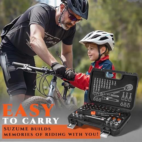 1/4-Inch Bike Torque Wrench 32PCS (20-220 in.lb/2.3-24.9 N.m) Reversible Head Dual-Scales 1/4 Torque Wrench 72 Tooth ±3% High Accuracy Click Torque Wrench Set For MTB Bicycle Maintenance - size: 32 PCS