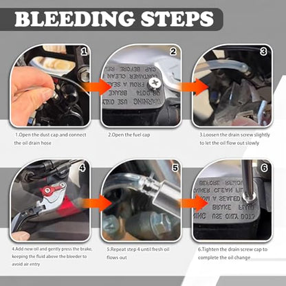OFBAND Car Brake Bleeder Kit with One Way Check Valve,Transparent Car Brake Bleeder Hose One Way Check Valve & Brakes Bleeders Caps Kit,Practical One Ways Brakes Bleeders Valves Hose Kits - color: 1PC