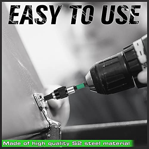 SWANLAKE 26-Piece Hex Head Allen Wrench Drill Bit Set, 1/4" Hex Shank Quick Change Bit Holder, Metric (1.5mm - 8mm) and SAE (5/64" - 5/16"), S2 Steel Hex Bits Set - style: Classic Version