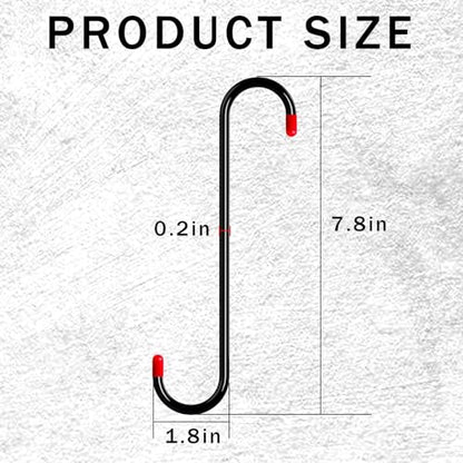 BFXM 8PCS Brake Caliper Hanger Caliper Hangers Hooks with Rubber Tips | Durable Steel, Rust-Proof Automotive Tools for Braking, Axle, Suspension, Herramientas para Extensión de Frenos - color: Black-8PCS
