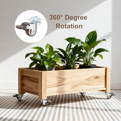 Nefish 4 Pack 1" Small Caster Wheels for Furniture Low Profile Soft Rubber Casters Swivel Plate Castors Rolling Smooth, Load Capacity 100 Lbs for Set of 4 (2 with Brake and 2 Without) - style: 1 IN (4 Pack)
