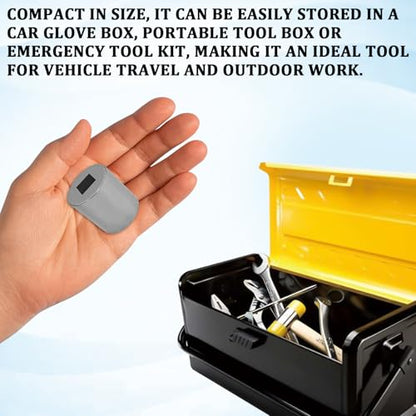 3PCS Universal Jack Socket Adapter for Hand Drill with 1/2 Inch Socket Adapter Bit, Heavy-Duty Socket Converter, Quick Scissor Jack Drill Adapters for Car, Easy Car Tire Change Tool