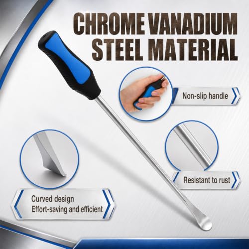 12 Pack 15 Inch Tire Spoons Bulk Tire Iron Set Steel Changing Levers Removal Tools for Motorcycle Dirt Bike ATV Bicycle Lawn Mower