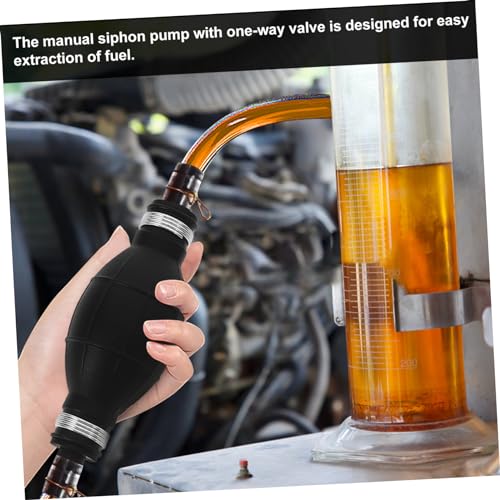PRETYZOOM 1Set Hand Fuel Transfer Pump Manual Siphon Hose for Oil and Gas Versatile Automotive Use Durable Non Powered Operation Easy to Use Siphon Pump Kit