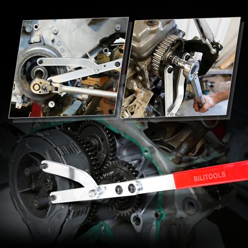 BILITOOLS 16PCS Pulley Holder Tool Set, Step Pin Wrench for Cam & Crank | Step Pins Sizes: 6-10mm, 8-11mm, 10-12mm & 11-16mm, Fits Camshaft, Crankshaft & Deep Groove Pulleys, CR-V Steel