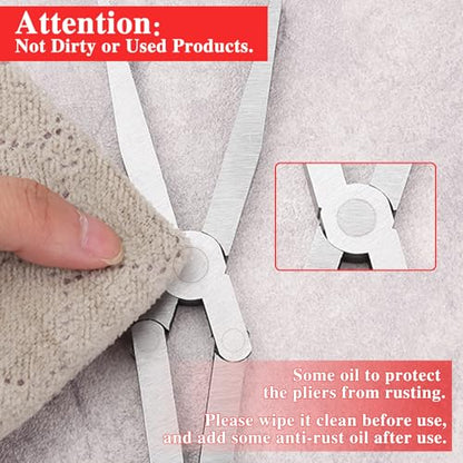 Dual Pivot Double-Joint Flat Pliers With Serrated Jaw Extra Long Reach Compound Action for Hard to Reach Narrow Spaces - style: Flat Nose