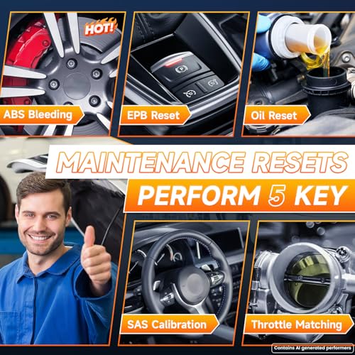 2026 FOXWELL NT614 Elite OBD2 Scanner, 4 Systems, 5 Resets Code Reader | Upgrade of NT604, ABS Bleeding/EPB/Oil/SAS/Throttle Reset, Read/Clear Engine/ABS/SRS/Transmission Fault Codes Car Scanner