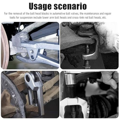 3+2 Piece Ball Joint Separator Pittman Arm Puller Pull Rod End Tool | 5-in-1 Front Service Kit, Pull Rod and Ball Joint