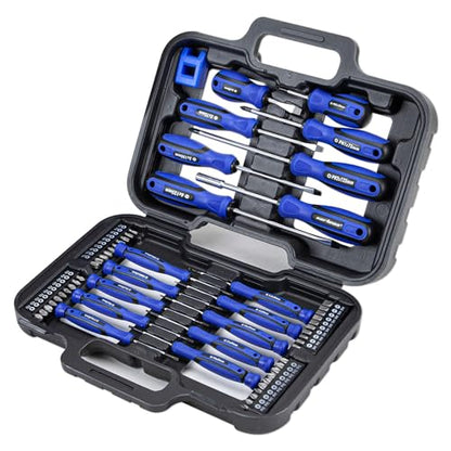 CARTMAN 59-in-1 Precision Screwdriver Tool Set Magnetic Repair Storage Box | Precision screwdriver set with magnetizer for computers, office tools, small machinery, electronics, and micro screw repairs. - style: 59 Piece