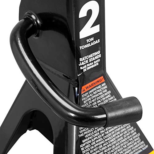 Big RED AT82001BR Hydraulic Trolley Service/Floor Jack Combo with 2 Jack Stands, 2 Ton (4,000 lb), Black - color: Black, size: 2 Ton (4,000 lb) with Jack Stands
