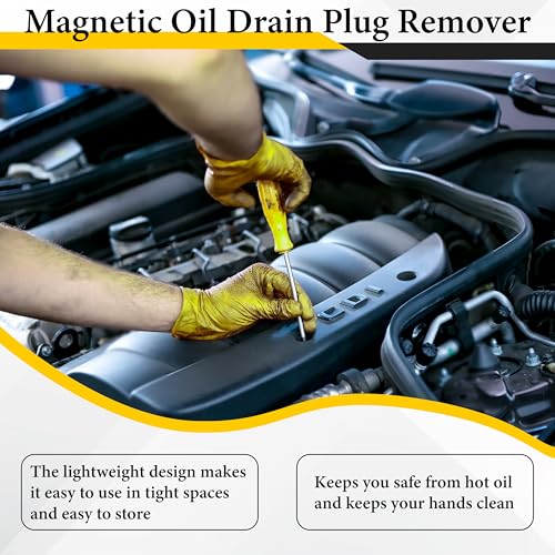 Flexible Oil Funnel with Strong Magnetic Oil Drain Plug