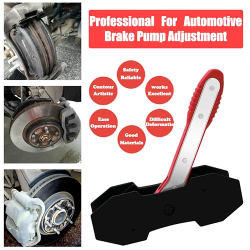 Brake Tools, Brake Caliper Tool, Brake Caliper Compression Tool | Caliper Piston Compressor Tool with 360 Degree Swing Ratchets, Brake Caliper Press Tool with Brake Caliper Hooks, Red - color: red