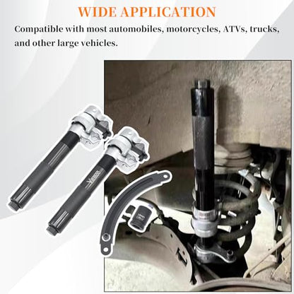 Coil Spring Compressor Tool, Max Load.2700LB | Automotive Heavy Duty Macpherson Strut Spring Compression Set with Extendable Safety Bracket for Car ATVs Trucks