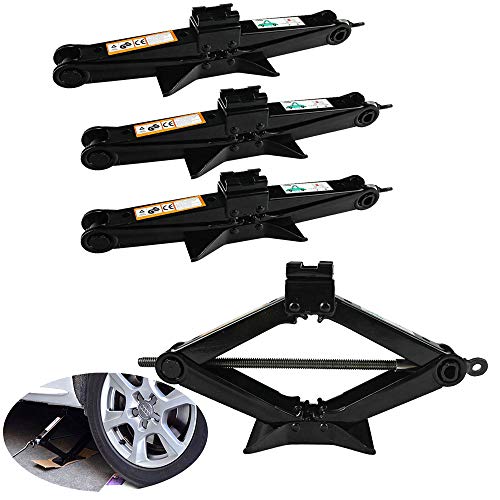 3 Pack 2 Ton Scissor Wind Up Jack with Crank Speed Handle Steel Garage Tools for Chevy Malibu/Cruze/Prizm/Impola/Caprice - size: 2 Ton Scissor jack (3 pack)