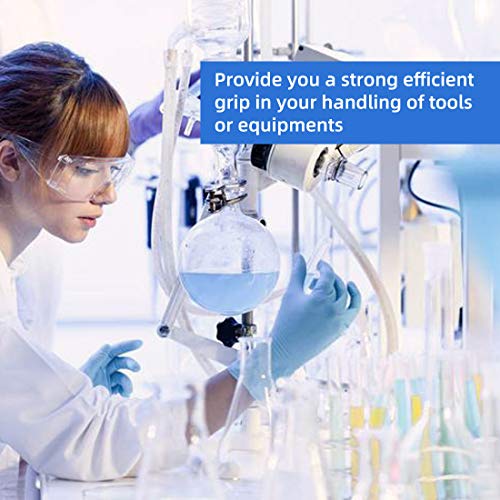 Wostar Nitrile Disposable Gloves Powder & Latex Free 4mil Touch Screen Disposable Non-Sterile Nitrile Exam Gloves - color: Blue Medium 4mil 200pcs, size: Medium (Pack of 200)
