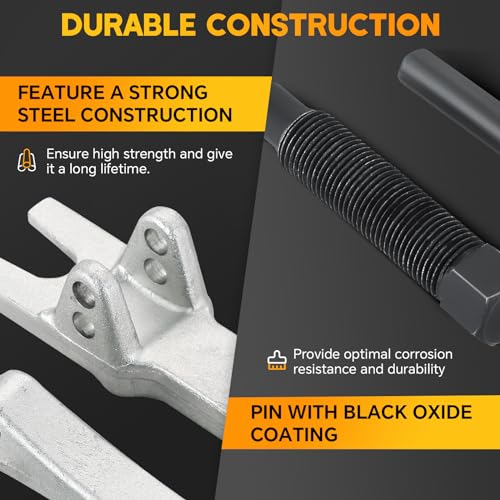 Ball Joint Separator 1-1/8" to 2-1/8" Adjustable | Ball Joint Removal Tool for Separating Arms, Tie Rods, and Ball Joints on Cars, Light Trucks, ATVs Tie Rod Removal Tool