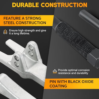 Ball Joint Separator 1-1/8" to 2-1/8" Adjustable | Ball Joint Removal Tool for Separating Arms, Tie Rods, and Ball Joints on Cars, Light Trucks, ATVs Tie Rod Removal Tool