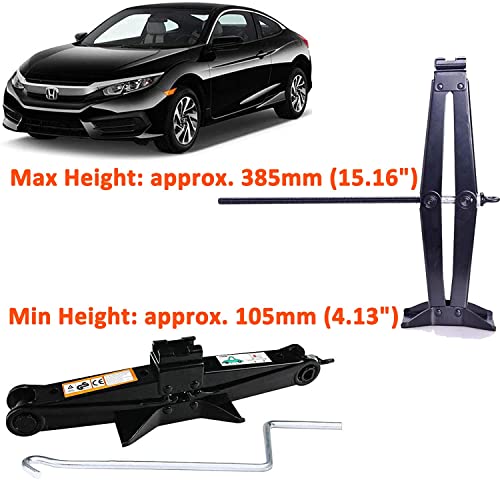Truck Spare Tire Repair Tool Kit Fit for Chevrolet GMC Silverado Sierra 1500 2500 3500 (2000-2014), Heavy Duty Car Jack Kit Scissor Jack for Car 2 Ton (4,400 lbs), Portable Tire Jack Tool Changing Kit