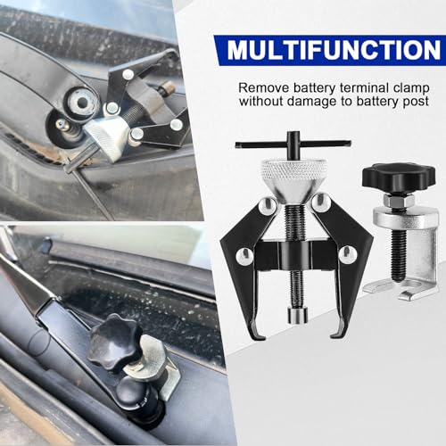 DASBET Battery Terminal and Wiper Arm Puller, Windshield Wiper Arm Removal Tool Heavy-Duty Arm Battery Terminal Bearing Remover Puller Kit
