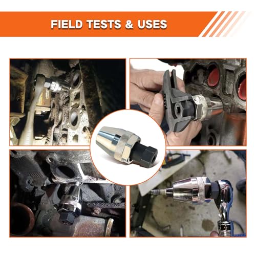 Damaged Bolt and Stud Extractor Tool, Grips and Removes 1/4-Inch to 1/2-Inch Studs, Broken Bolt and Stud Remover for Broken, Damaged, Rounded Off, Painted, and Rusted Tight Bolts