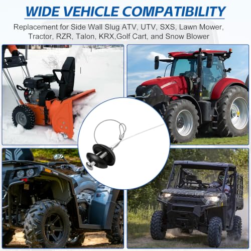 2 Pcs Sidewall Tire Repair Kit, Tire Puncture Repair Kit Portable Sidewall Emergency Repair Tool Compatible with ATV UTV SXS RZR Can-Am KRX Talon Maverick Polaris Lawnmower Zero-Turn Tractor Trailer - color: 2 PCS