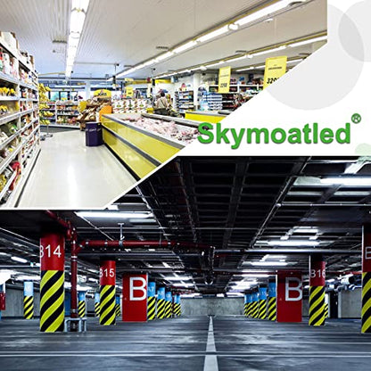 Skymoatled 4FT LED Shop Light, 50W 7500LM 6000K/White Super Bright, T8 Integrated Tube Light Fixture, Plug and Play, Linkable for Room, Garage, Workbench, Under Cabinet (2 Pack) - size: 4FT-2Pack-6000K