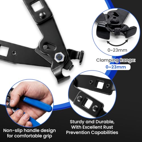 CV Boot Clamp Pliers Tool With 1/2" Torque Wrench For Cars UTV ATV Repair | CV Boot Clamp Tool Heavy Duty CV Axle Boot Clamp Pliers Tool With 1/2" Torque Wrench Function