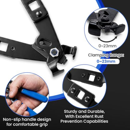 CV Boot Clamp Pliers Tool With 1/2" Torque Wrench For Cars UTV ATV Repair | CV Boot Clamp Tool Heavy Duty CV Axle Boot Clamp Pliers Tool With 1/2" Torque Wrench Function
