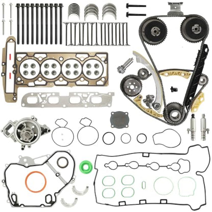 2.4L Timing Chain Kit VVT Sprocket Water Pump Fit For Chevy Buick 2010-17 | Fits GM 2.4L L4 Buick, Chevrolet & GMC models; timing chain kit with VVT sprockets, water pump and engine service parts. - size: Timing Chain Kit with Water Pump GM LAF 2.4L