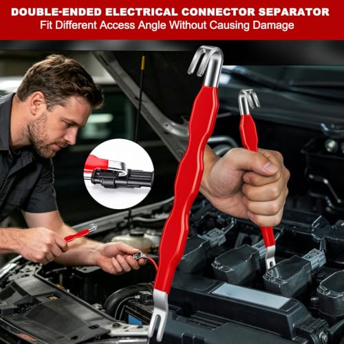 5 PCS Electrical Disconnect Pliers, Automotive Electrical Connector Separator, Electrical Plug Connector Disconnect Tool Car Clip Removal Plier Kit for for Cars, Trucks & SUVs